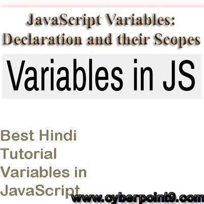 Variables in JavaScript Tutorial Notes Study Material Examples in Hindi