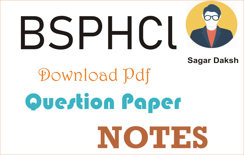 BSPHCL Assistant Previous Question Paper Notes Study Material